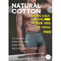 남성팬티 드로즈 5장 세트 / XL -100사이즈