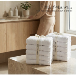 테리파머 호텔 타월 보더 고중량 180g - white