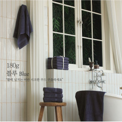 테리파머 호텔 타월 보더 고중량 180g - blue