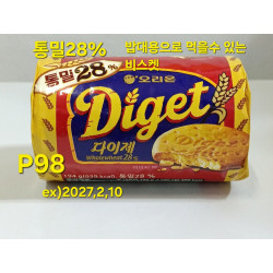 오리온 통밀28% 다이제 비스켓 - 한끼대용 가능