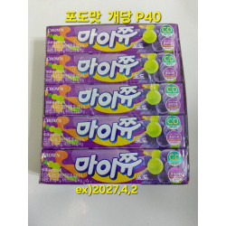 크라운 마이쥬 포도맛 카라멜 caramel